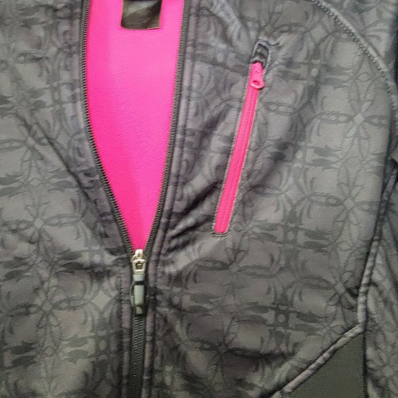The North Face Fleece Sweater Jacket Hoodie Womens Sz Med Hot Pink TNF Apex‎ - Picture 3 of 16